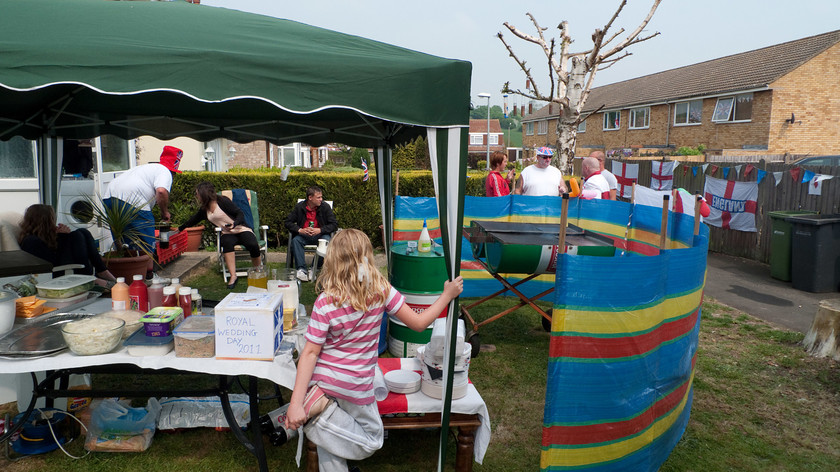 DGPX290411-001 
 Keywords: DGPX290411, Edmond Carr, Poets Estate, Royal Wedding, Street Party